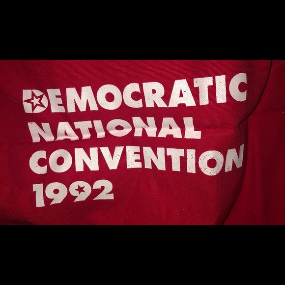 VINTAGE- CNN STAFF Bag Circa 1992 dem convention - Picture 2 of 4